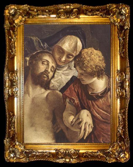 framed  VERONESE (Paolo Caliari) Detail of Pieta, ta009-2