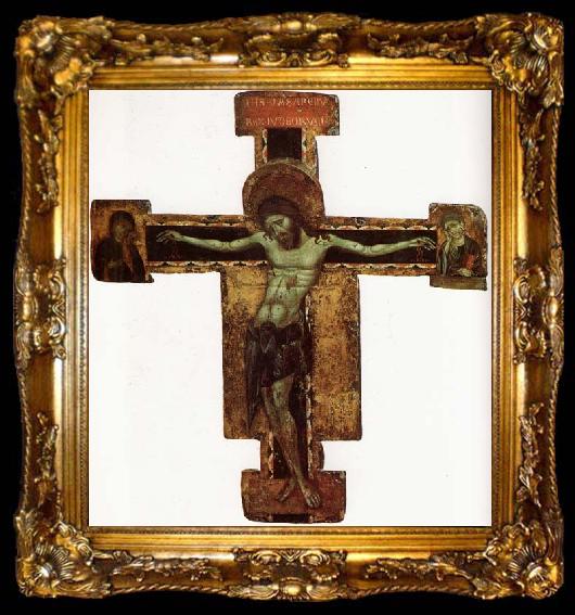 framed  unknow artist Cross,with Depiction of the Crucifixiom, ta009-2