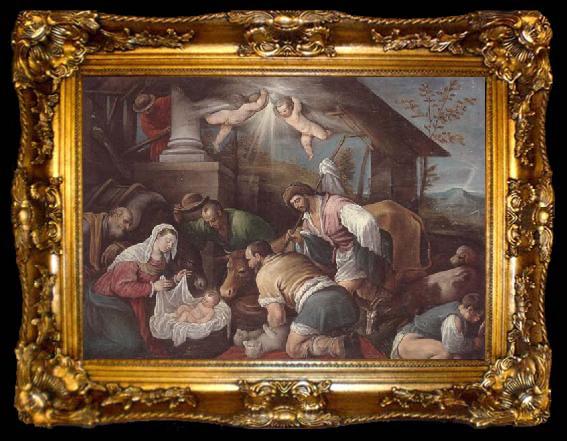 framed  unknow artist The adoration of  the shepherds, ta009-2