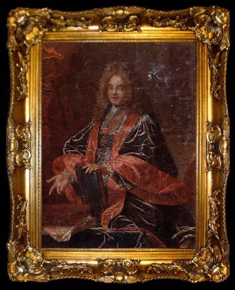 framed  unknow artist Portrait of a man,said to be joseph-jean-baptiste fleuriau,seigneur d armenonville,garde des sceaux, ta009-2