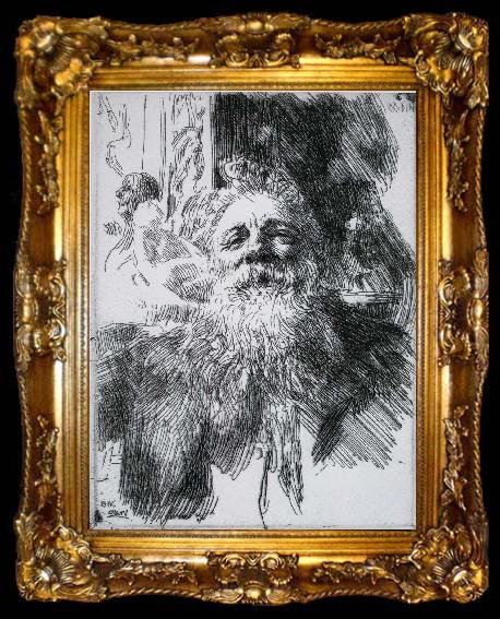 framed  Anders Zorn Auguste Rodin, ta009-2