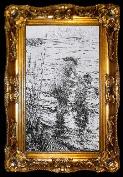 framed  Anders Zorn Unknow work 110, ta009-2