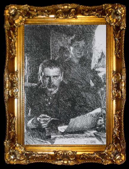 framed  Anders Zorn Zorn and His Wife, ta009-2