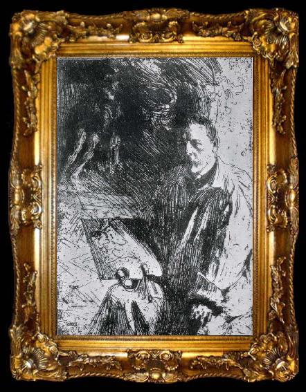 framed  Anders Zorn Unknow work 125, ta009-2