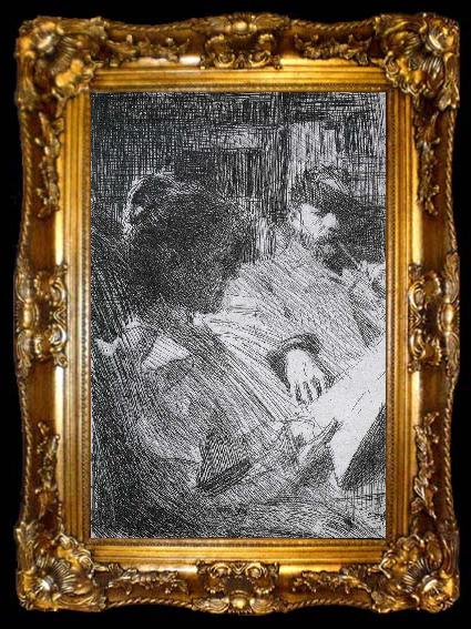 framed  Anders Zorn Unknow work 119, ta009-2