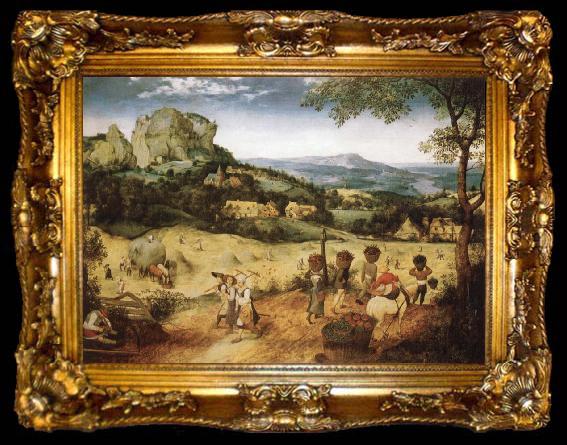 framed  BRUEGEL, Pieter the Elder Haymaking, ta009-2