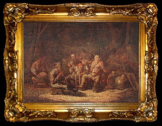 framed  CUYP, Benjamin Gerritsz. Peasants in the Tavern, ta009-2