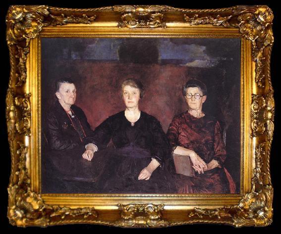 framed  Charles Hawthorne Three Women of Provincetown, ta009-2