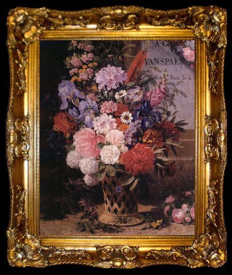 framed  Chazal Antoine Le Tombeau de Van Spaendonck, ta009-2