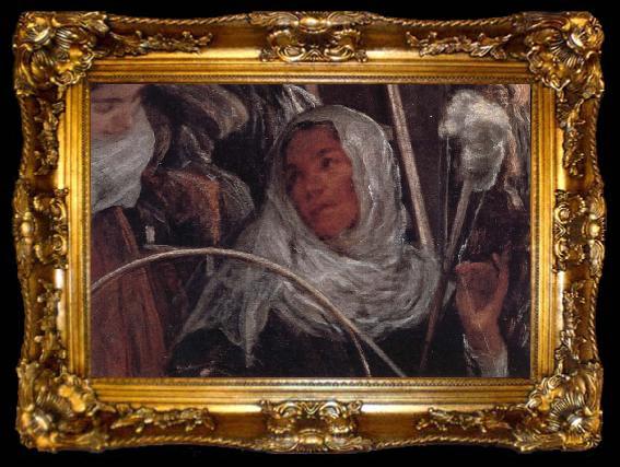 framed  Diego Velazquez Details of The Tapestry-Weavers, ta009-2