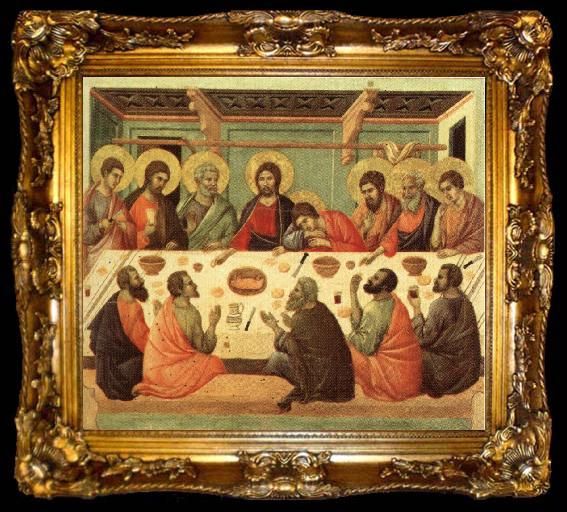framed  Duccio di Buoninsegna Last Supper, ta009-2