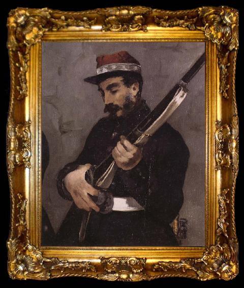 framed  Edouard Manet Details of The Execution of Maximilian, ta009-2