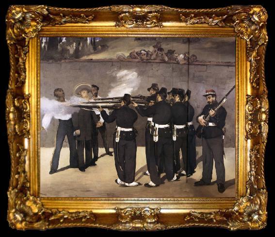 framed  Edouard Manet The Execution of Maximilian, ta009-2