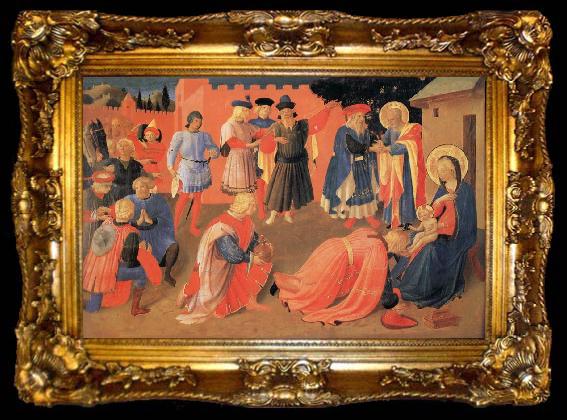 framed  Fra Angelico The Adoration of the Magi, ta009-2