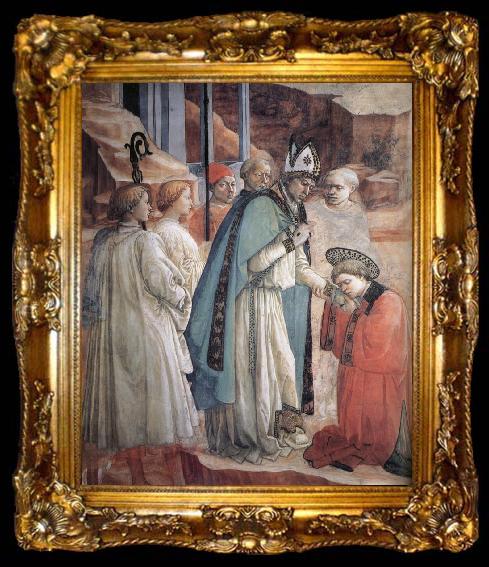 framed  Fra Filippo Lippi Details of The Mission of St Stephen, ta009-2