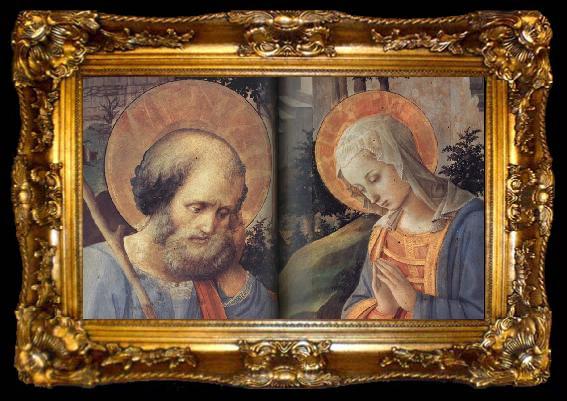 framed  Fra Filippo Lippi Details of  The Adoration of the Infant jesus, ta009-2