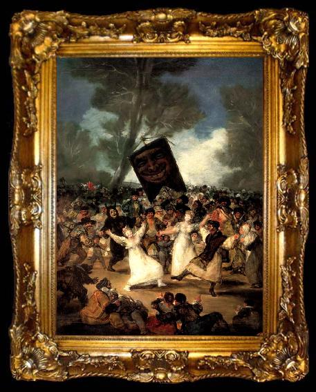framed  Francisco Goya The Burial of the Sardine, ta009-2