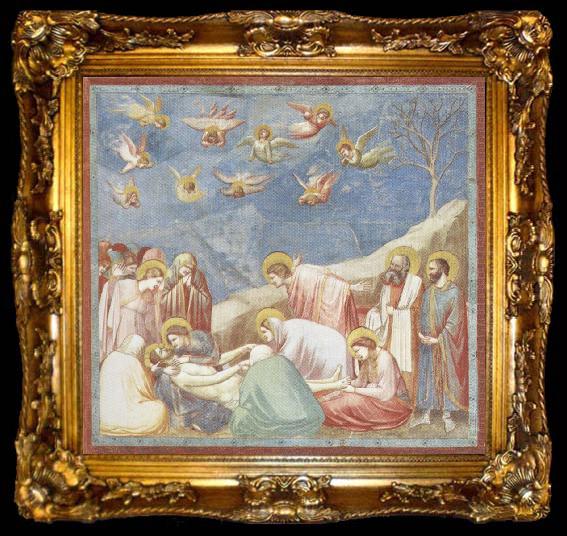 framed  GIOTTO di Bondone Lamentation over the Dead Christ, ta009-2
