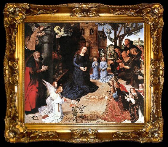 framed  GOES, Hugo van der The Adoration of the Shepherds, ta009-2