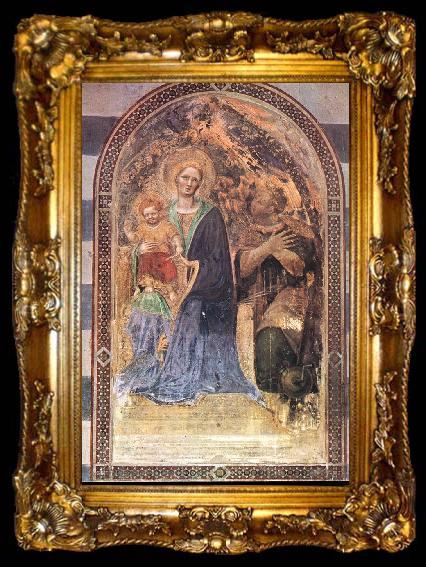 framed  Gentile da Fabriano Madonna with the Child, ta009-2