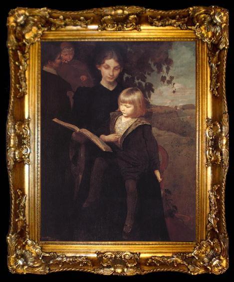 framed  George de Forest Brush Mother and child, ta009-2