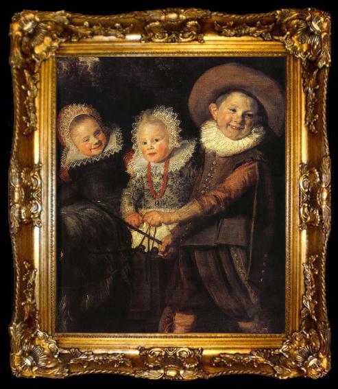 framed  Guido da Siena Details of  The Group of Children, ta009-2
