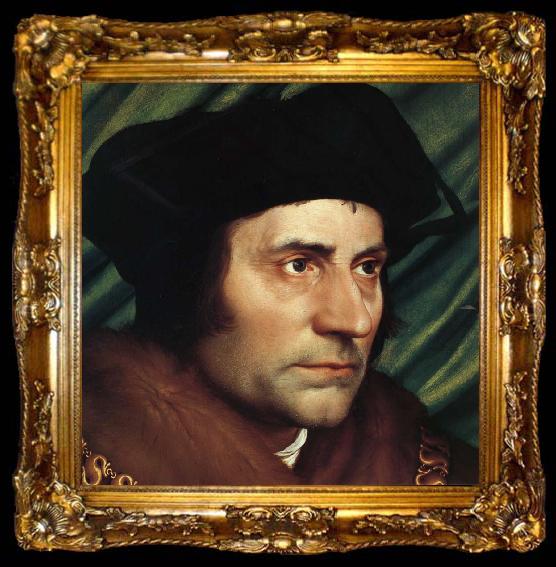 framed  Hans holbein the younger Details of Sir thomas more, ta009-2