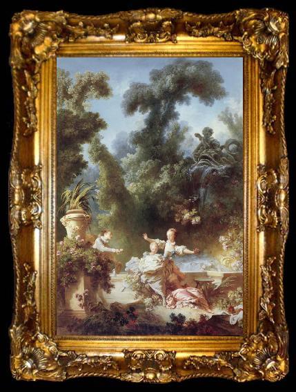 framed  Jean-Honore Fragonard The Progress of love, ta009-2