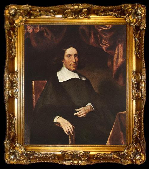 framed  MAES, Nicolaes Portrait of Justus Criex, ta009-2