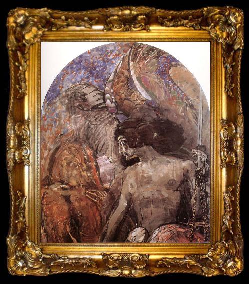 framed  Mikhail Vrubel The Prophet, ta009-2