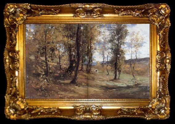 framed  Nicolae Grigorescu Glade in a Forest, ta009-2
