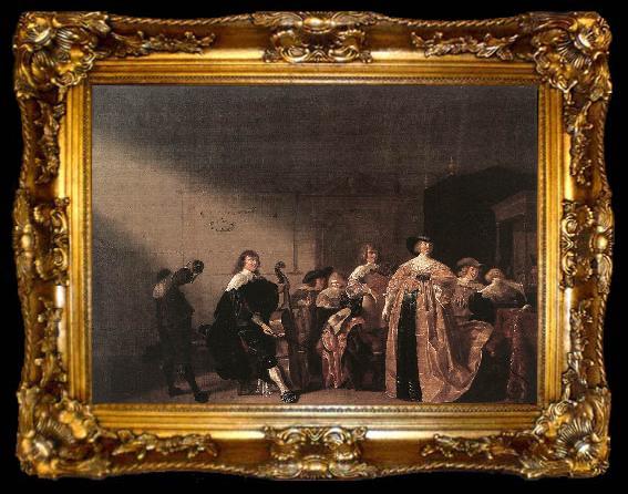 framed  PALAMEDESZ, Antonie Party Scene with Music, ta009-2