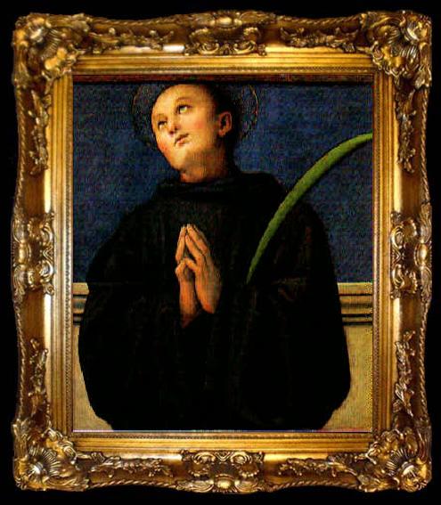 framed  PERUGINO, Pietro Saint Placidus, ta009-2