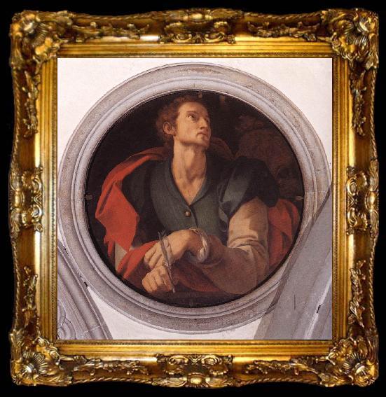 framed  Pontormo, Jacopo St Luke, ta009-2