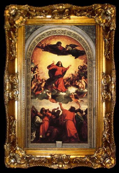 framed  Titian Assumption of the Virgin, ta009-2