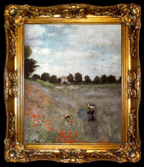framed  Claude Monet Details of Poppies, ta009-2