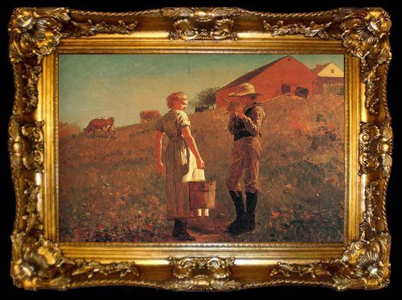framed  Winslow Homer Gloucester Farm, ta009-2
