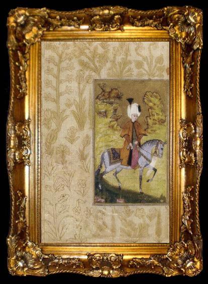 framed  unknow artist A Young Prince on Horseback, ta009-2