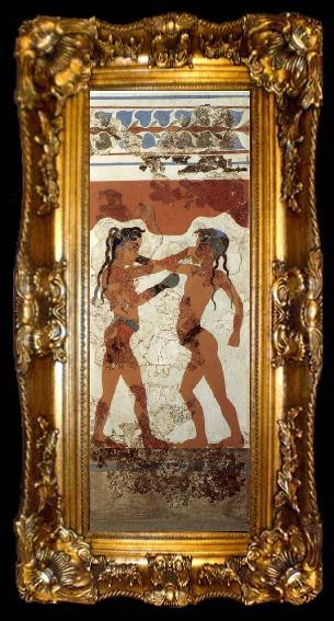 framed  unknow artist Boys Boxing,from Thera, ta009-2
