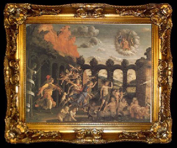 framed  Andrea Mantegna Minerva Chases the Vices from the Garden f Virtue (mk05), ta009-2