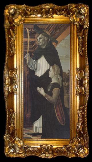 framed  Bergognone Peter the Martyr with a Kneeling Donor (mk05), ta009-2