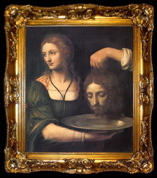 framed  Bernadino Luini Salome Receiving the Head of John the Baptist (mk05), ta009-2