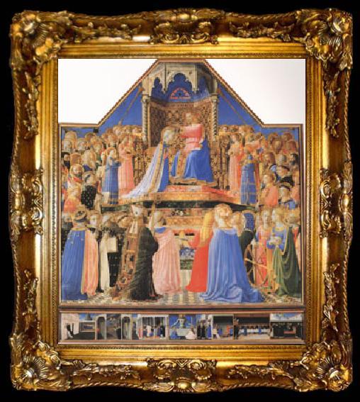 framed  Fra Angelico The Coronation of the Virgin (mk05), ta009-2