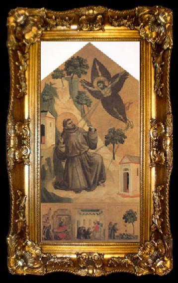 framed  GIOTTO di Bondone Francis Receiving the Stigmata (mk05), ta009-2