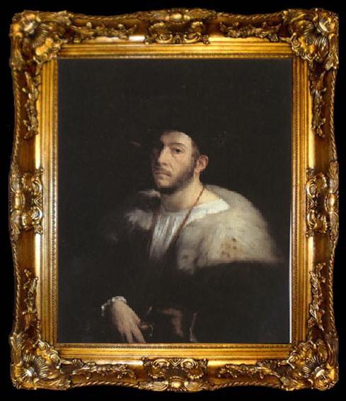 framed  Giovanni di Portrait of a Man (mk05), ta009-2