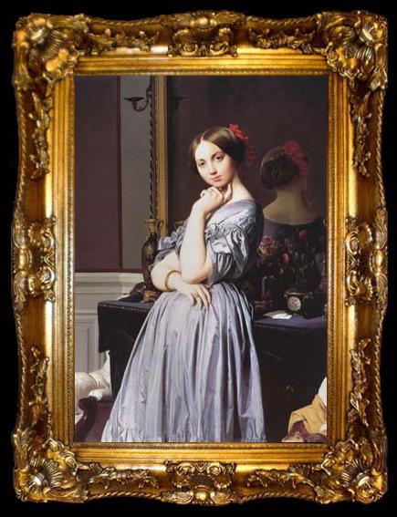 framed  Jean Auguste Dominique Ingres Portrait of Vicomtesse Louise-Albertine d