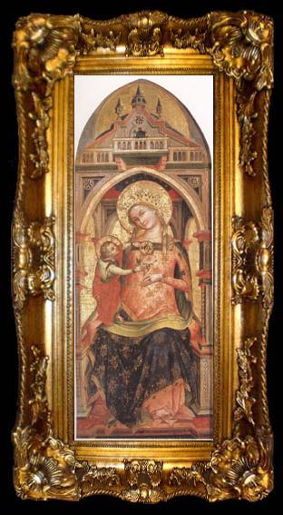 framed  Lorenzo Veneziano The Virgin and Child (mk05), ta009-2