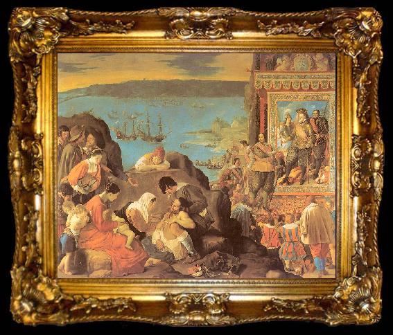 framed  Maino, Juan Bautista del The Recovery of Bahia in Brazil, ta009-2