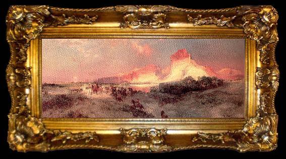 framed  Moran, Thomas Green River Cliffs, Wyoming., ta009-2