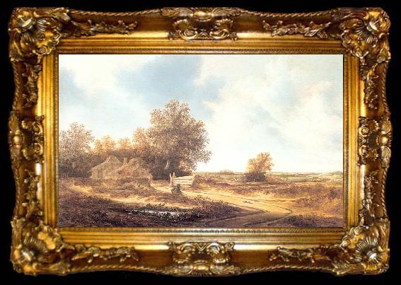 framed  Moscher, Jacob van Dune Landscape with Farmhouse, ta009-2